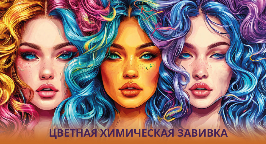 Цветная химическая завивка